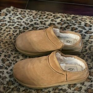 ugg slip on clogs suede